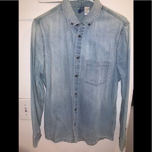 Small H&M Denim Button-Up Shirt